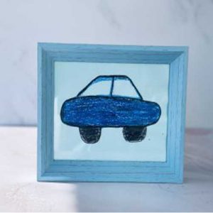 نقاشی ماشین آبی