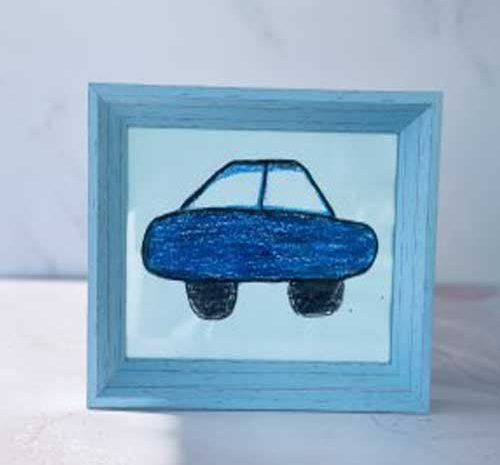 نقاشی ماشین آبی
