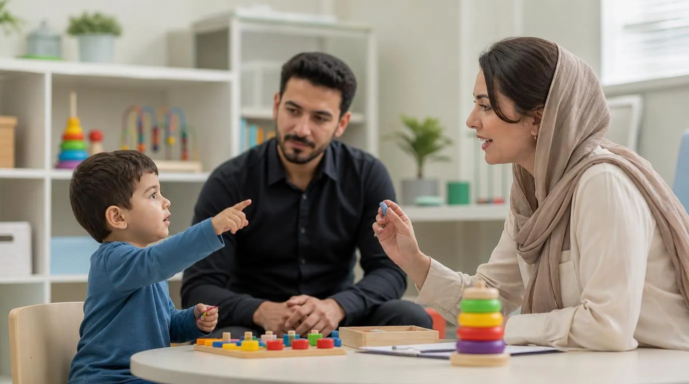 بررسی علائم اتیسم و دیر حرف زدن کودک