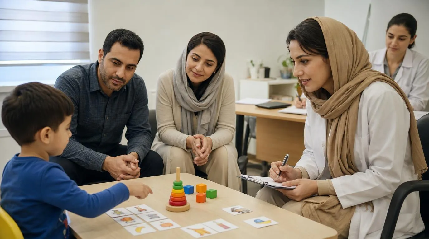 ارزیابی کودک برای تشخیص اتیسم توسط پزشک
